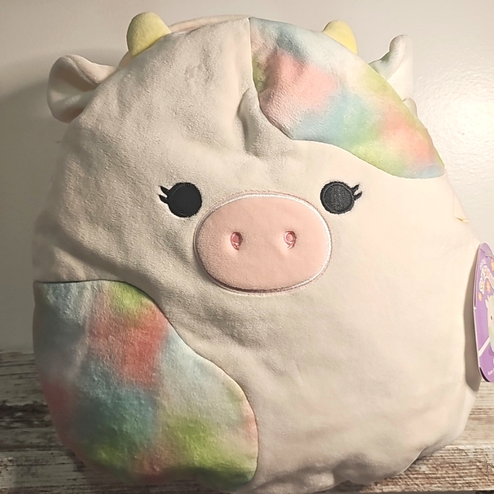 Squishmallow Candess Cow Easter Basket
